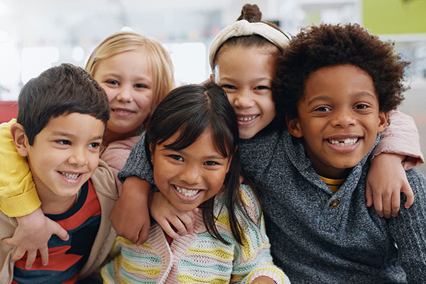 Group of smiling children