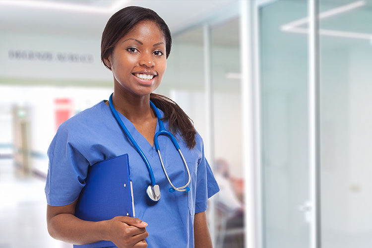 Nurse Holding Clipboard